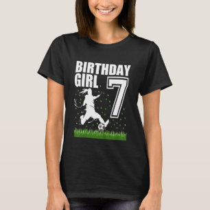 Kinder 7 Jaar Oud Voetbal Verjaardagsfeest Thema 7 T-shirt