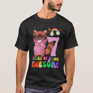 Kinder 7 jaar Oude Tiener jongens meisjes Rood Pan T-shirt