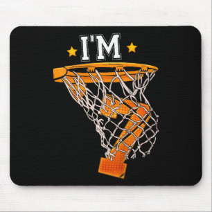 Kinder 7e Verjaardag Basketbal Ik ben 7 Jongen Mei Muismat