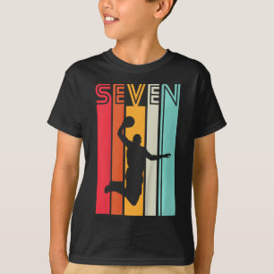 Kinder 7e verjaardag Basketball Lover Gift 7 jaar  T-shirt