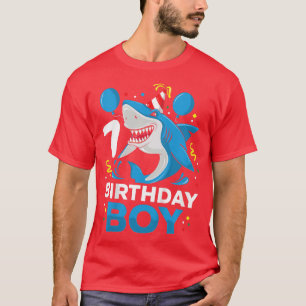 Kinder 7e verjaardag Jongen Shark Ocean Theme Part T-shirt