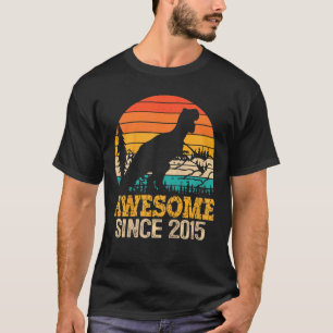 Kinder 7e Verjaardags Jongen Dinosaurus 7 Jaar Oud T-shirt