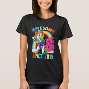 Kinder 8-jarige meisjes Tiener abbing Unicorn 8e B T-shirt