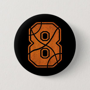 Kinder 8e Verjaardag Bysketbyll Boys Kinder Ronde Button 5,7 Cm