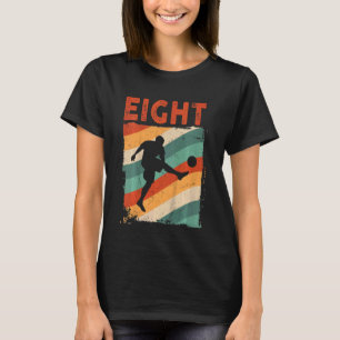 Kinder 8e verjaardag retrocessie Voetbal 8 jaar ou T-shirt