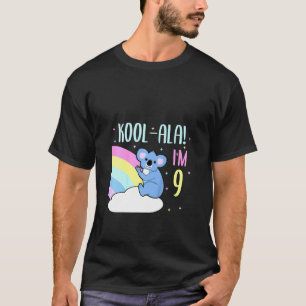 Kinder 9 jaar oud 9e verjaardag Koala Beer Birthda T-shirt