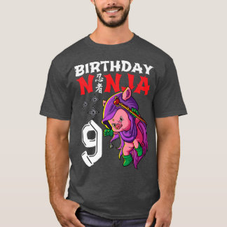 Kinder 9 jaar oude Kawaii-griep Japanse negende ge T-shirt