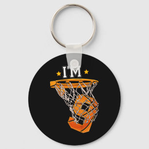Kinder 9e Verjaardag Basketbal Ik ben 9 Jongen Mei Sleutelhanger