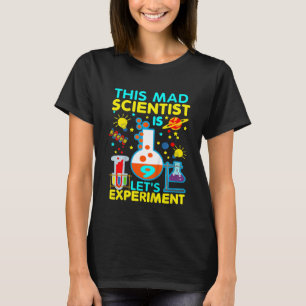 Kinder 9e verjaardag Deze dikke wetenschapper is 9 T-shirt