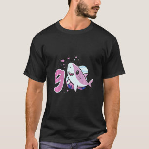 Kinder 9e verjaardag Meisjes 9 jaar Oude Oceaan Sh T-shirt