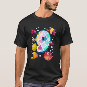 Kinder 9e verjaardag Regenboogvis Tetra Populaire T-shirt