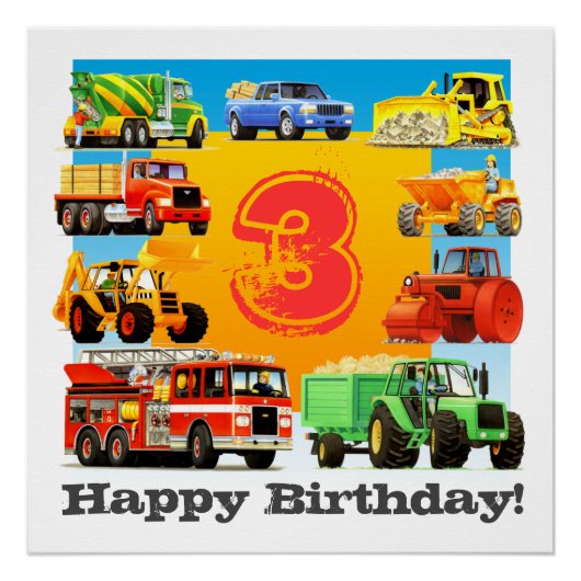 Kinder Aangepast tijdperk Happy Birthday Construct Perfect Poster (Voorkant)