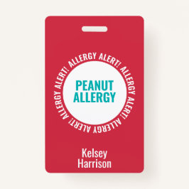 Kinder Aangepaste Alert School Daycare Bag Label Badge