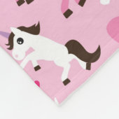 kinder achtergrond eenhoorn fleece deken (Hoek)