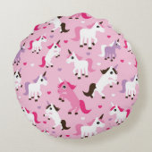 kinder achtergrond eenhoorn rond kussen (Achterkant)