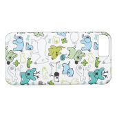 kinder achtergrondpatroon van dieren Case-Mate iPhone case (Achterkant (Horizontaal))