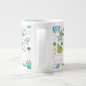 kinder achtergrondpatroon van dieren grote koffiekop (Achterkant)