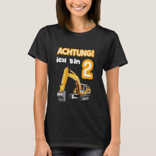 Kinder Achtung Ich Bin Schon 2 Jahre Alt Mit Dem E T-shirt