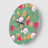 Kinder acryl wandklok grote klok (Hoek)