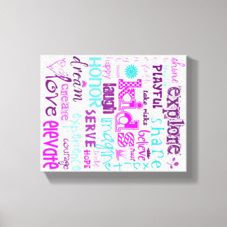 Kinder afdrukbare pastels op Canvas Afdruk