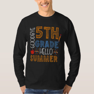 Kinder afscheid 5e graad Hallo zomer vijfde graad T-shirt