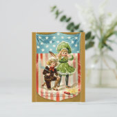  Kinder afstelling van een Firecracker Briefkaart (Staand voorkant)