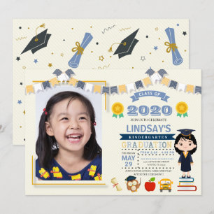 Kinder Afstuderen Foto Kaart