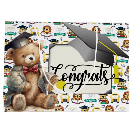 Kinder Afstuderen Groot Cadeauzakje (Achterkant)