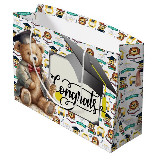 Kinder Afstuderen Groot Cadeauzakje (Achterkant Gekanteld)