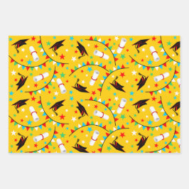 Kinder Afstuderen Inpakpapier Vel