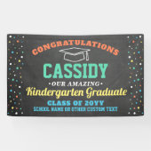 Kinder Afstuderen Kindergarten en kleuterschool Spandoek (Horizontaal)