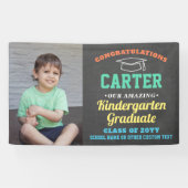Kinder Afstuderen Kindergarten Preschool Foto Cute Spandoek (Horizontaal)