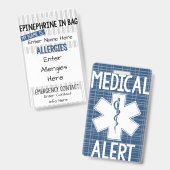 Kinder alarm voor allergie badge (Front & Back)