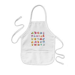 kinder alfabet apron schort