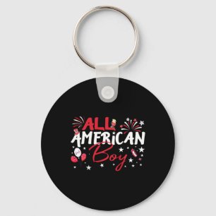 Kinder All American Boy voor Independence Day Boys Sleutelhanger