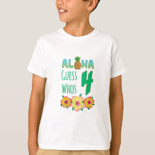Kinder Aloha Tropische Luau 4 jaar oud T-shirt