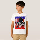 Kinder Amerikaans Shirt (Voorkant volledig)