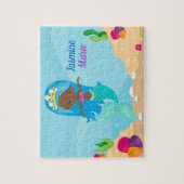 Kinder-Amerikaanse Zeemeerminnende-kostuum Legpuzzel (Verticaal)