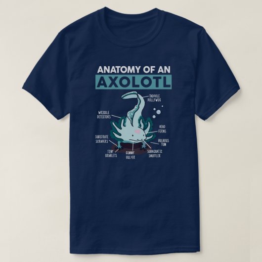 Kinder anatomie van een Axolotl jongen Toddler T-shirt (Design voorkant)