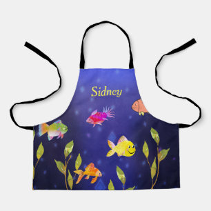 Kinder Apron in kleine afmetingen met vis Schort