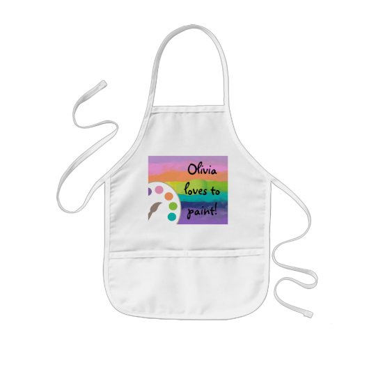 Kinder artiest Smock Apron Kinder Schort (Voorkant)