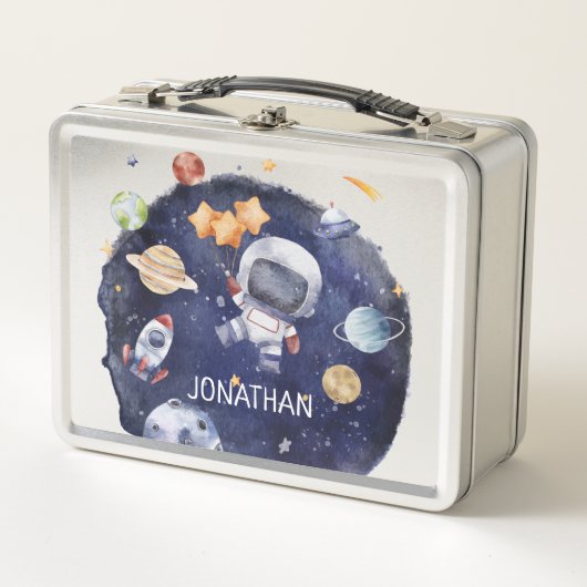 Kinder astronaut Galaxy gepersonaliseerde naam (Voorkant)