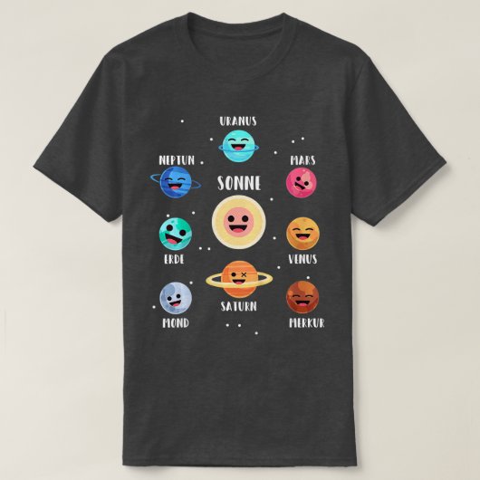Kinder astronaut ruimtecentrales Galaxy Space Sola T-shirt (Design voorkant)