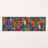 Kinder auto patroon Glitter Voertuigen Auto's Yogamat (Voorkant (horizontaal))