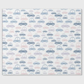 Kinder auto's cadeaupapier (Vlak)