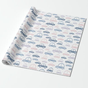 Kinder auto's cadeaupapier