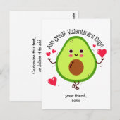 Kinder Avocado Valentijnsdag Briefkaart Grootte (Voorkant / Achterkant)