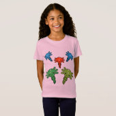kinder Axototl Salamander T-shirt (Voorkant volledig)