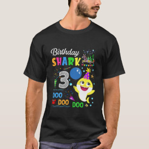 Kinder Baby Cute Shark Birthday Boy 2 Year Old Gif T-shirt