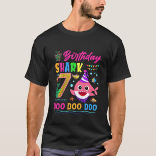 Kinder Baby Schattigee haai 7e verjaardag jongen m T-shirt